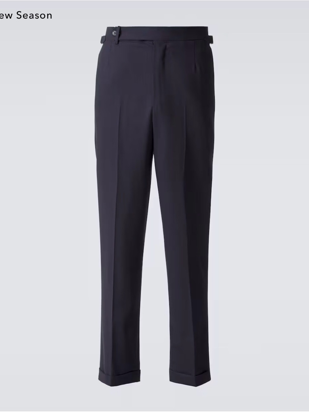 Dunhill London Men's Tailored Trousers dress pants black UK 58 US 40 100% wool